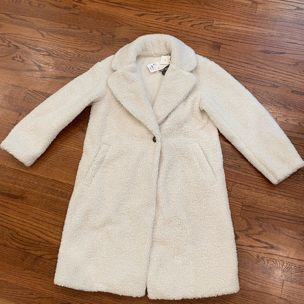 Women's Cream Teddy Coat ( brand Care)